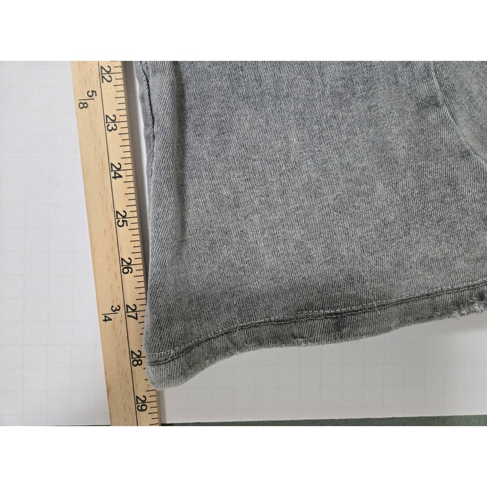 Flying Monkey Women Gray High Rise Super Flare Seam Detail Jeans Size 24 - Picture 7 of 7